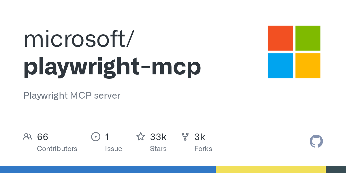 Playwright MCP GitHub 预览图